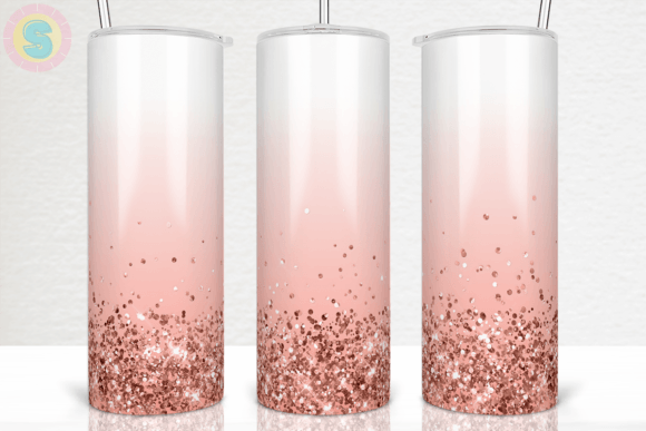 A Craftsperson's Take on the Pink Glitter Tumbler Wrap Graphics