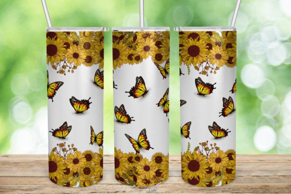 A Design Review: Butterflies and Sunflowers Tumbler Wrap for Graphics and Crafts