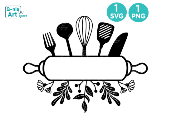 A Designer's Review: Kitchen Tools Split Frame Graphics for Crafts