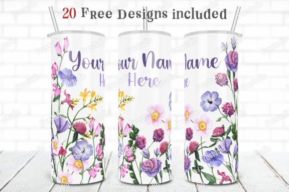 A Detailed Crafting Review: The 20oz Skinny Tumbler Flower Custom Text Graphics