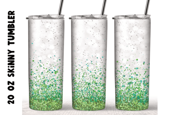 A Glitter Green Silver Asset for Creative Crafts & Graphics