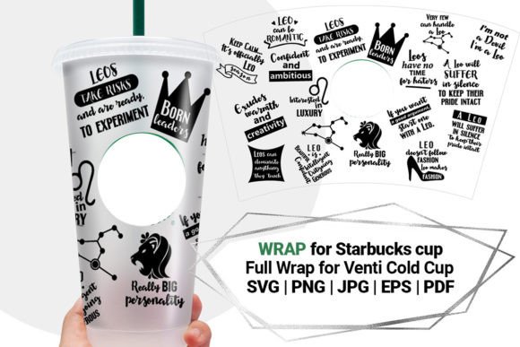 A Leo Wrap for Stylish Cups, Graphics, and Crafts
