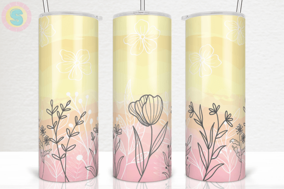 A Practical Review of the Pastel Watercolor Flower Tumbler Wrap Design
