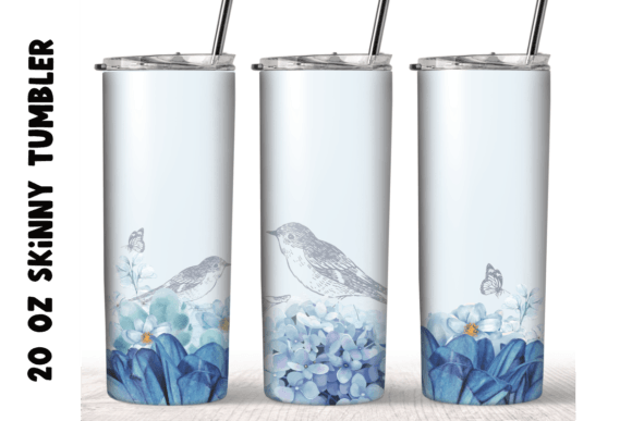A Practical Review of Vintage Bird Blue Flowers Tumbler Graphics
