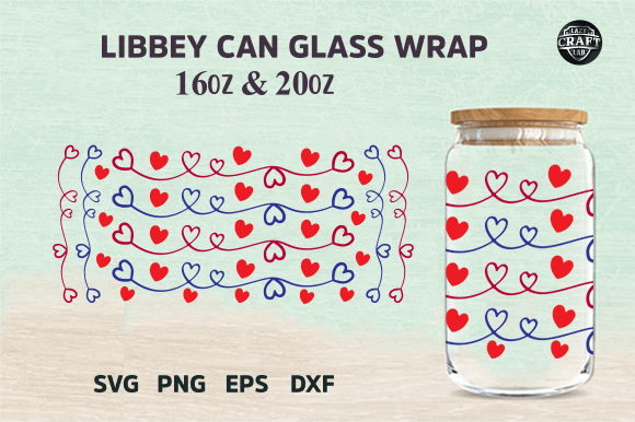 A Valentine's Day Tumbler Wrap for Engaging Marketing Graphics