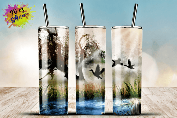 Evaluating the Duck Hunting Tumbler Design for Embroidery
