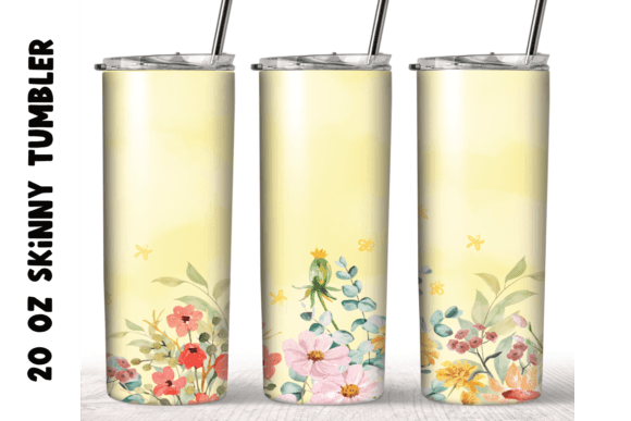 Handcrafted Elegance: A Watercolor Flowers Garden Tumbler Wrap Review