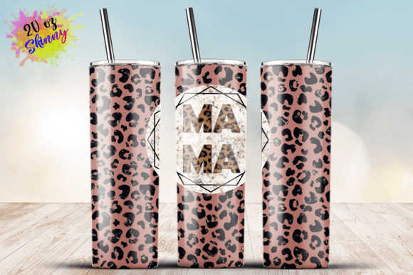 Mama Leopard Tumbler Graphics for Crafting Brand Identity