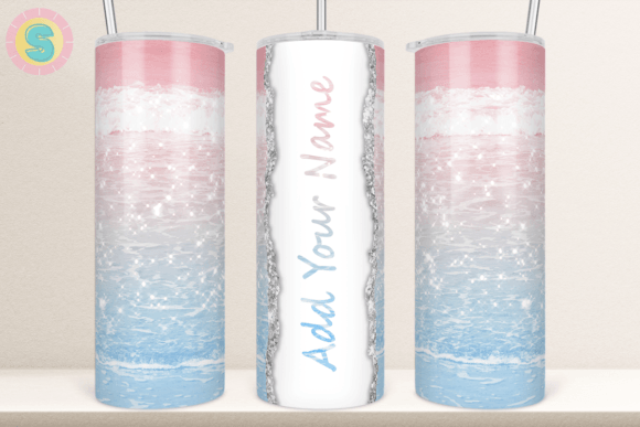 Ombre Beach Tumbler Wrap: A Graphic Asset for Crafts & Lifestyle Publishing