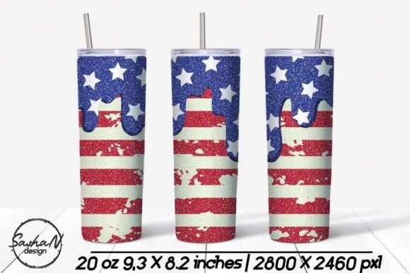 Patriotic Sublimation Tumbler: A Designer's Take for Embroidery