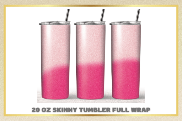 Using Glitter Pink Pastel Graphics for Tumbler Print Templates